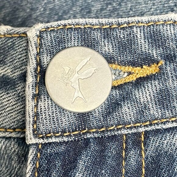 NWT One Teaspoon 1982s High Waist Barrel Jeans in Blue Love Medium Wash Size 26 - Picture 11 of 15